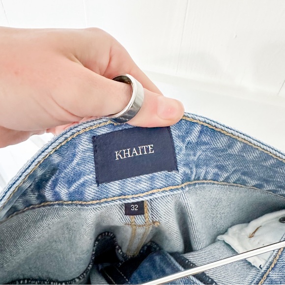 KHAITE Jackie Jeans Wide Leg Bryce Blue Size 32 - Picture 5 of 11